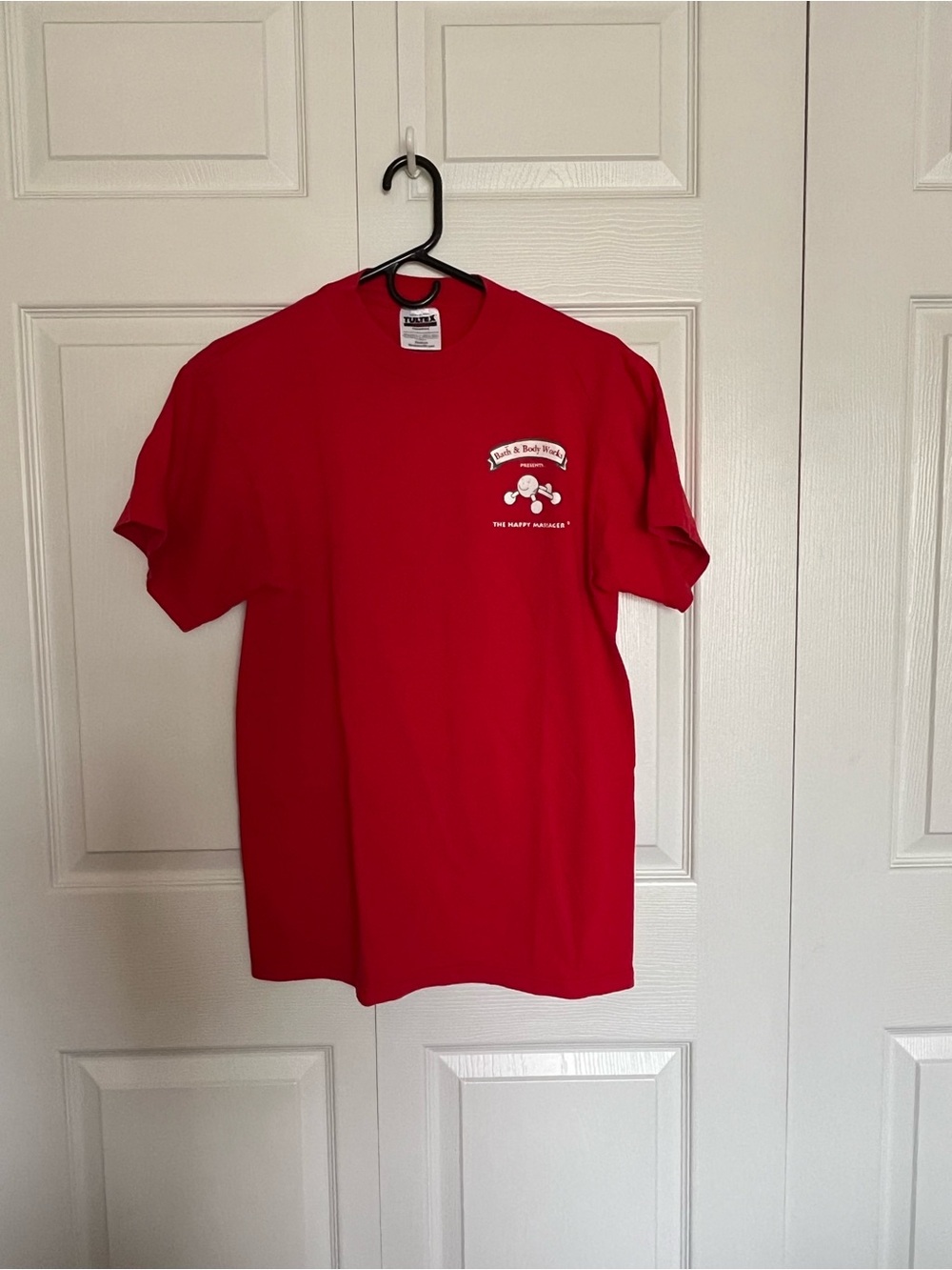 Bath & Body Works Vintage Red Graphic Tee with Happy Massager